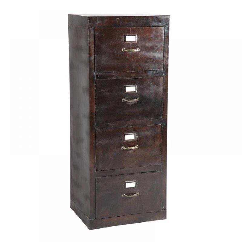 ARMOIRE FERRO 4 TIROIRS POUR DOSSIERS SUSPENDUS EN ACIER