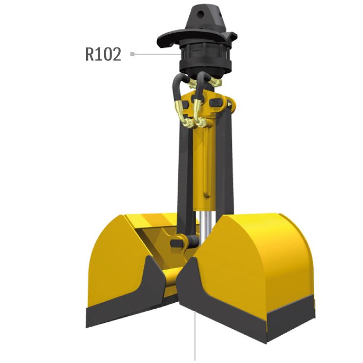 Bennes preneuses R30/80 à 110 - capacité de 30 à 50 L - largeur de 300 à 500 mm_0