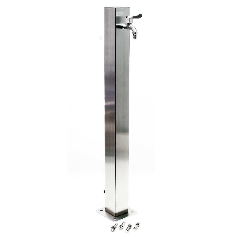 COLONNE D’EAU 95 CM POINT D’EAU ACIER FIN CARRÉ JARDIN DISTRIBUTEUR D’EAU PUITS 16_0002382_0