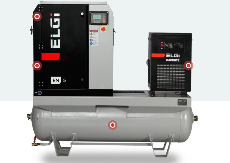 Compresseurs d'air à vis en series - elgi - 2,2-45 kw_0