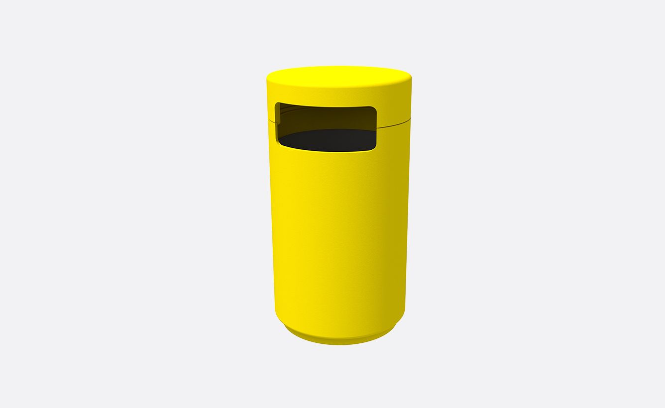 Ecopontos - Poubelle publique Larus 105L - plastique rotomoulé_0