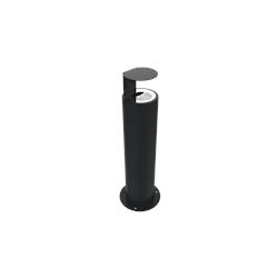 Euroterrasse Cendrier kerlin 1,5l a cheviller metal gris 7016 - gris métal 40138_0