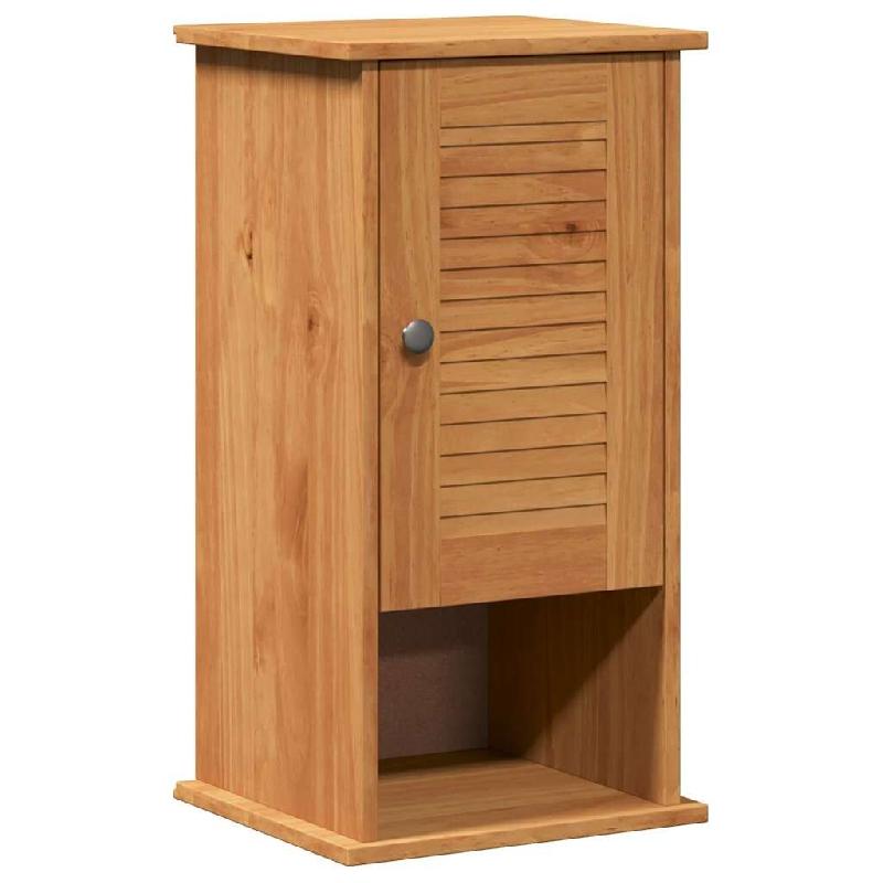 Helloshop26 - Armoire de salle de bain moderne avec 3 étagères 37 x 34 x 71,5 cm en bois de manguier marron 02_0057915 - 3000240290763_0