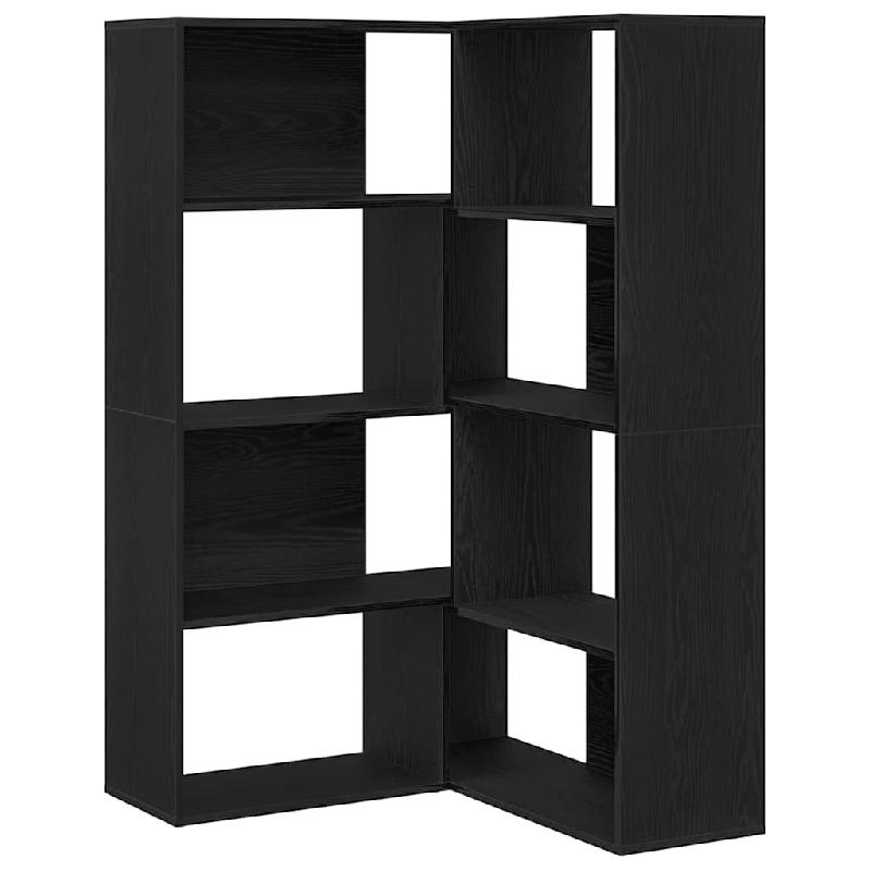 Helloshop26 - Armoire rectangulaire minimaliste 85 x 85 x 140 cm grande fonctionnalité déco moderne en bois d'ingénierie noir 02_0055938 - noir Boi_0