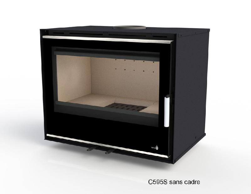 Insert Ecodesign Portimao-C-595-S - 6.5kW avec ventilation - Dimensions 596 x 545 x 440 mm_0