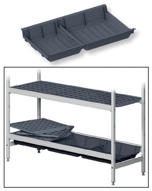 Kit bacs de retention pour rayonnage alimentaure duralinox_0