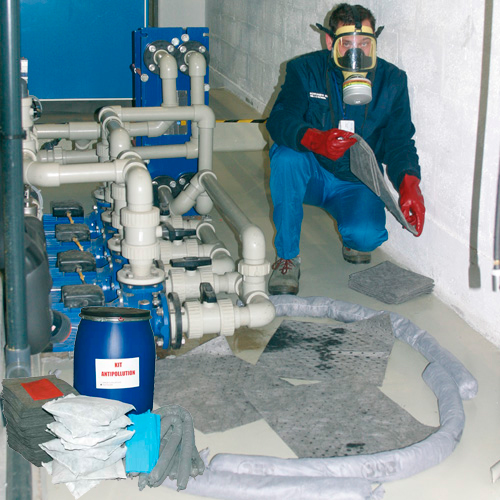 Kits antipollution - fûts d'intervention 238 litres pour tous liquides - Réf. KTLFUT220_0