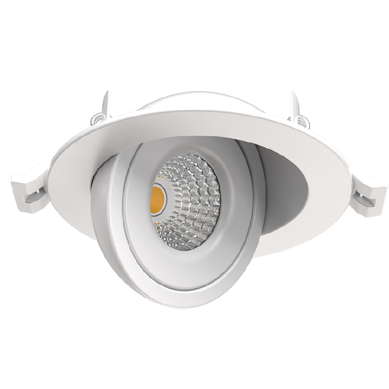 LEO Spot encastré blanc 8W, 690Lm, CCT 2700K/3000K/4000K, Orientable 90°, Rotatif 360° - S0150790D - SOLUM_0