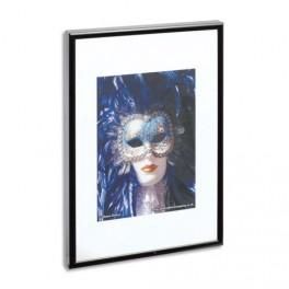 PHOTO ALBUM COMPANY CADRE PHOTO, CONTOUR ALU NOIR, PLAQUE TRANSPARENTE INCASSABLE, FORMAT  30X42 CM