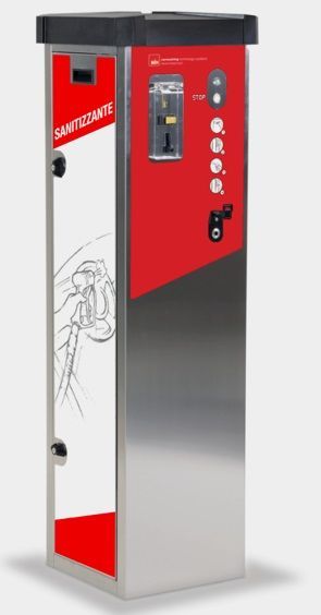 Borne combinée - Sanificateur et désinfectant pour intérieur de véhicules - Fonctionne avec jetons ou pièces_1