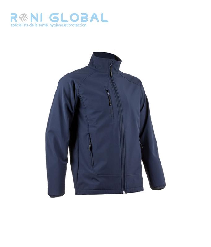 Veste de travail homme Softshell en polyester et élasthanne - membrane TPU et micro-polaire - 3 poches - SOBA COVERGUARD_0
