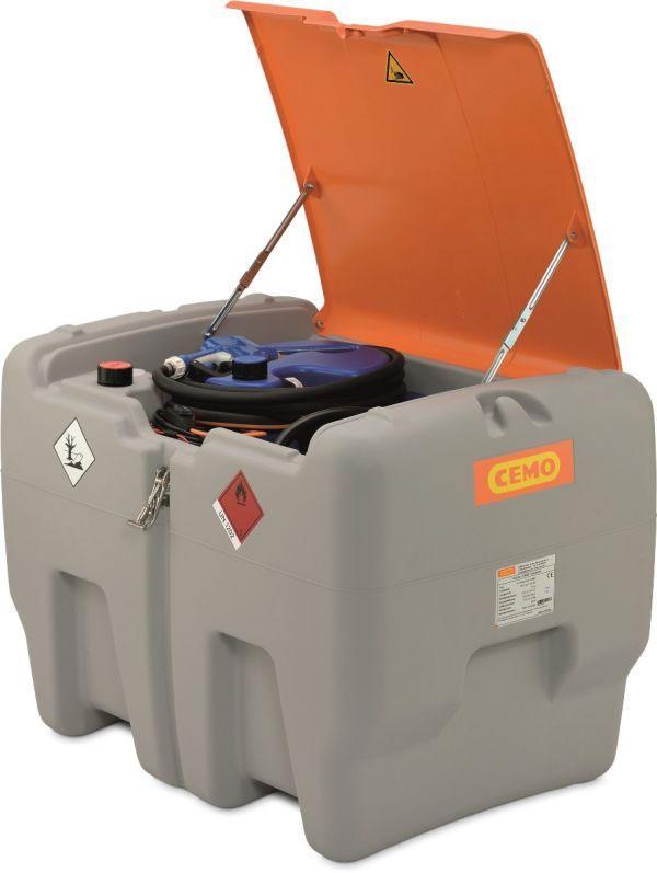 Station Easy Mobil COMBI 440/50 - Pompe gasoil Cematic 3000 18V - CEMO - Cuve en polyéthylène robuste et légère_0