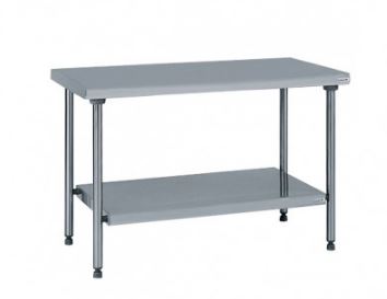 Table inox centrale avec étagère basse TOURNUS EQUIPEMENT - Référence : 424 925_0
