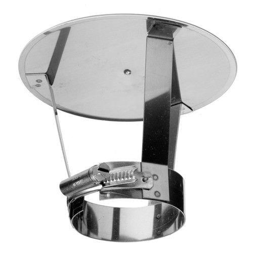 Tn28060 - Chapeau de cheminée pare-pluie en inox DN 60 - Température jusqu'à 450°C_0