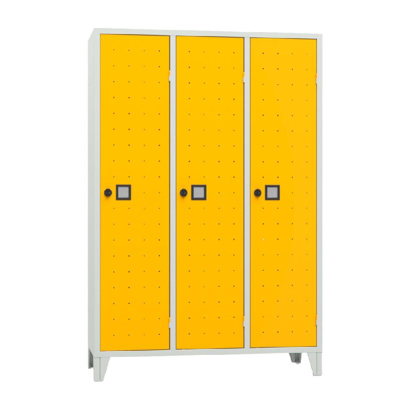 Vestiaire Roma 3 Portes Gris / jaune_0