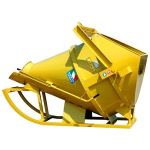 Bf-cl bennes à béton - couchée, vidage latéral et hauteur réduite pour chargement sous bétonnière_0