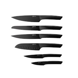 Bjorn Couteaux de cuisine JENSEN - 6 pièces - noir 3701488307502_0