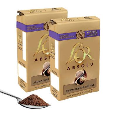 Café moulu L'Or Absolu, 100% arabica, 2 x 250 g_0