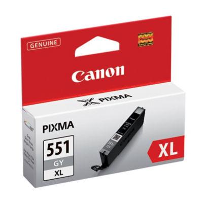 Cartouche Canon CLI-551GY XL grise pour imprimantes jet d'encre_0