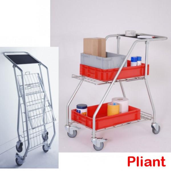 Chariot de picking repliable - pliant et peu encombrant - Marque Rolléco_0