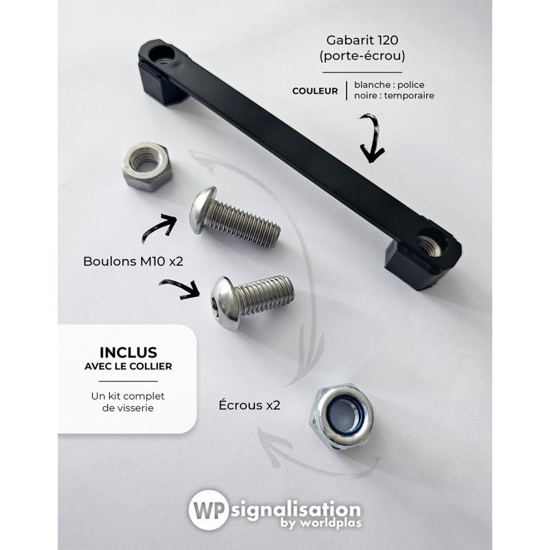Collier rond en aluminium avec kit de visserie_0