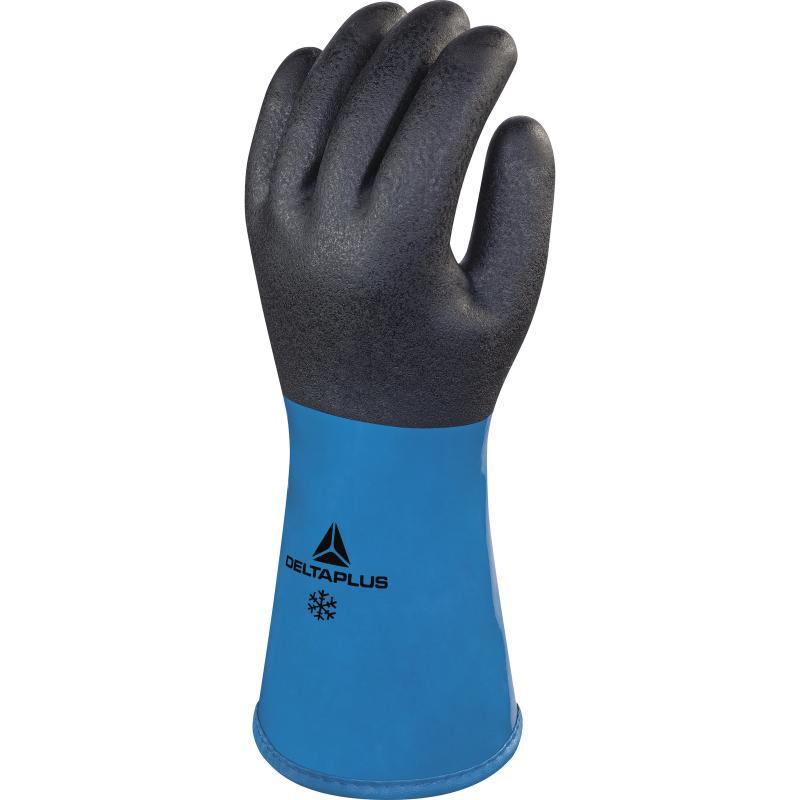 Gant de protection chimique PVC/Nitrile sur support acrylique - main enduite PVC/Nitrile rugueuse - 30 cm - VV837_0