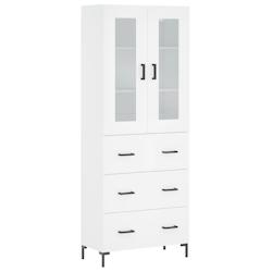Helloshop26 - Buffet bahut commode armoire meuble de rangement organisateur cuisine salle de séjour salon haut 69,5 x 34 x 180 cm 02_0032567 - 300021_0
