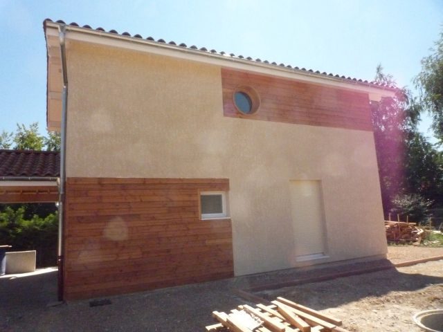 Maison à ossature en bois Christina - à étage - toit double pente_1