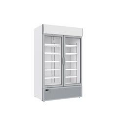 METRO Professional Réfrigérateur à porte vitrée S1300SCTDSLIM, acier/aluminium/verre, 73,6 x 120 x 200,9 cm, 981 L, réfrigération ventilée, ave_0