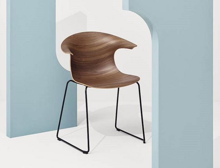 Chaise polyvalente monocoque en bois - LOOP 3D - Ref : LOOP 3D_0