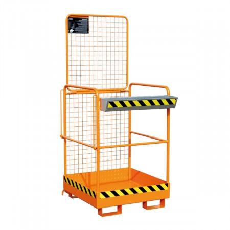 Nacelle de travail économique - 1 personne - chariot élévateur - 240 kg - plateforme antidérapante_0