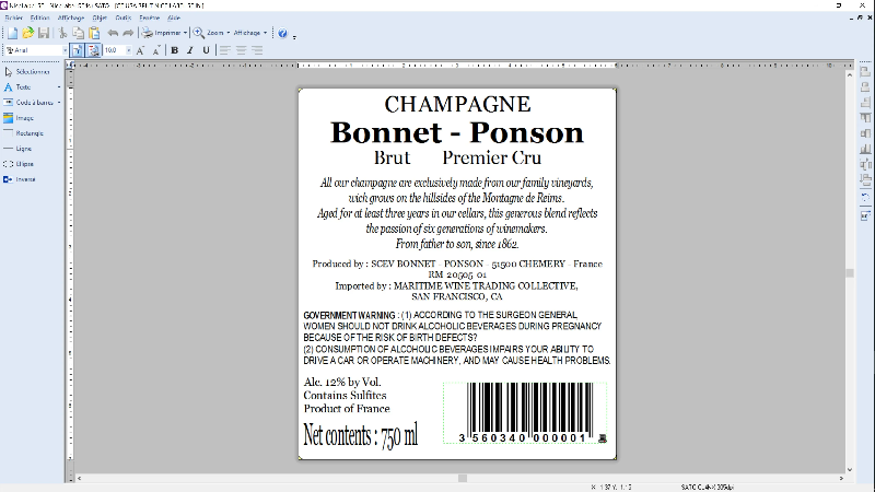 Nice label se - pour imprimante sato_0