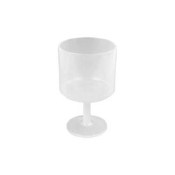 Packnwood FHC - Lot de 24 verres à vin Cupoly en plastique PP réutilisable - 150ml - H104mm - Transparent_0