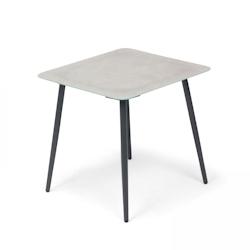 Oviala Business Petite table basse de jardin en acier gris - gris acier 105741_0