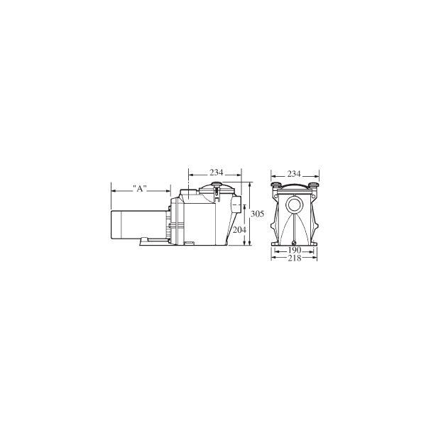 Pompe filtration piscine hayward powerline ez flo 1 cv mono_0