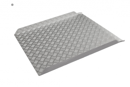 Rampe d'accès en aluminium striée RampnGO - 90 x 75 cm - Charge 300kg - Hauteur franchissable 20cm_0