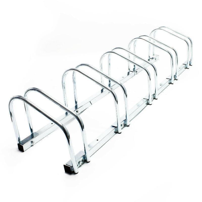 Râtelier au sol pour 5 vélos - 130,5 cm - Métal galvanisé - Bicyclette - Réf : 16_0001501_0