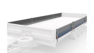 Ridelles latérales bleues - Connect long 450 - Compatible avec hayon avant ou arrière_0