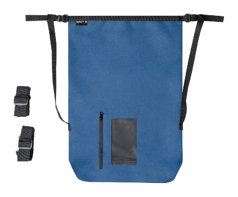 Sac à dos étanche RPET 300D - 25L avec poche tactile et bandoulières réglables_0