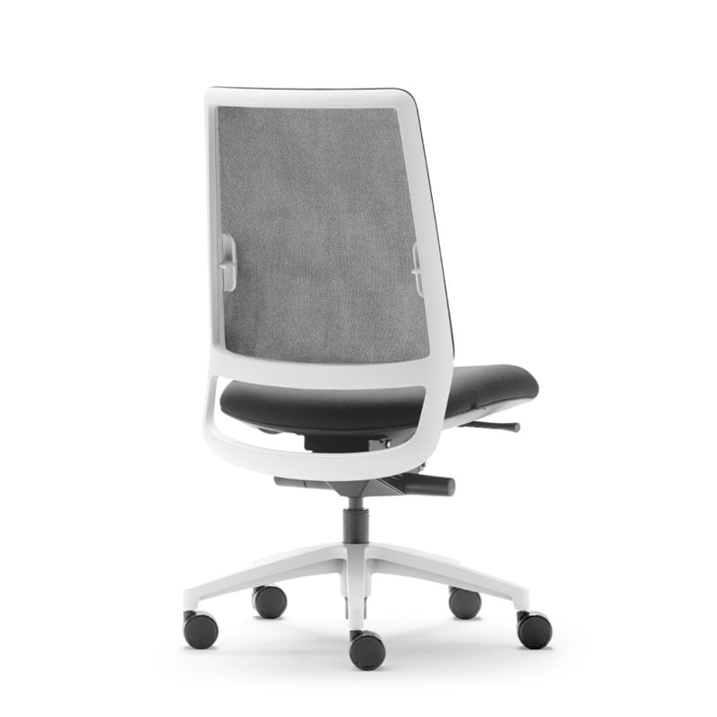 Siège de bureau SENSE cadre dossier blanc_0