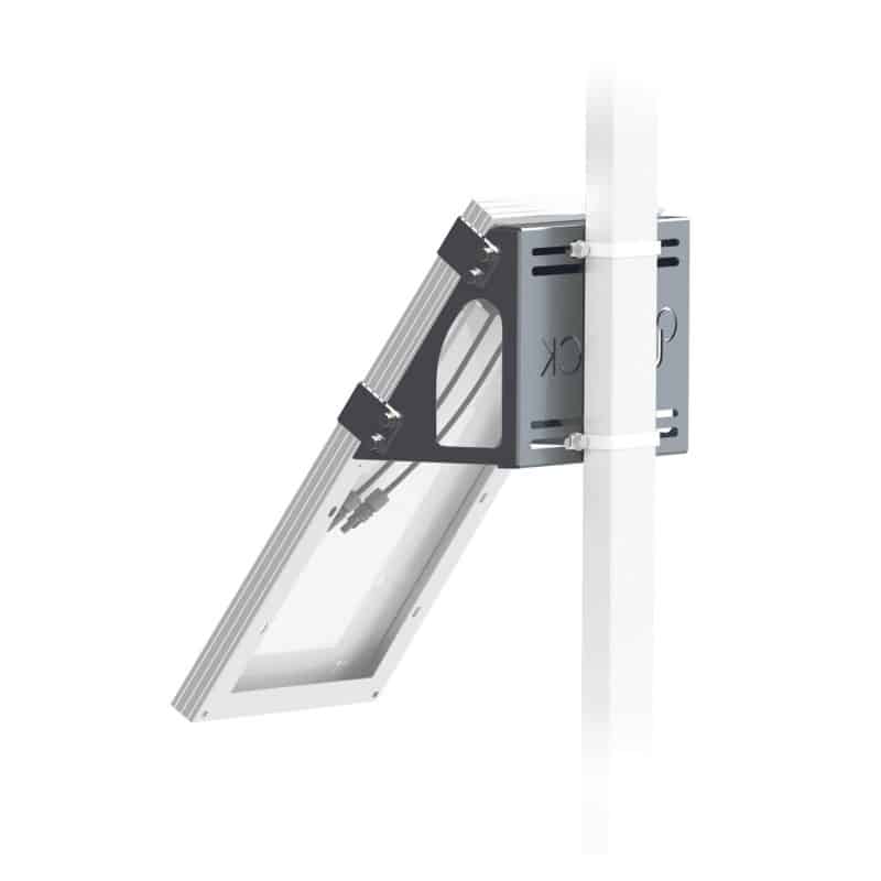Support de fixation signalisation Uniteck 20W - acier galvanisé, inclinaison réglable, 2,1 kg, garantie 2 ans_0