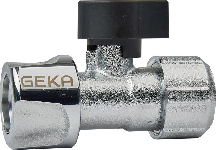 Système enfichable de robinet à bille GEKA Plus en laiton chromé - Taille tuyau 13 mm_0