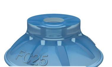 Ventouse ronde FC25P en polyuréthane - idéal pour surfaces planes, galbées ou lubrifiées_0