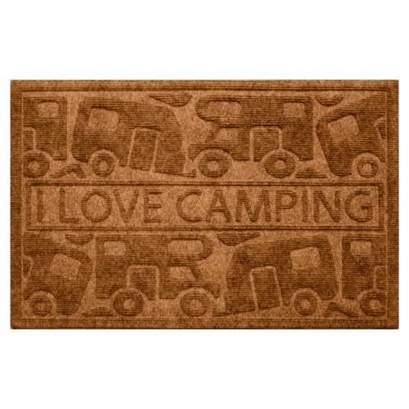 12111055 - Tapis d'accueil Kera Camp 40x60 cm beige - Modèle I Love Camping_0