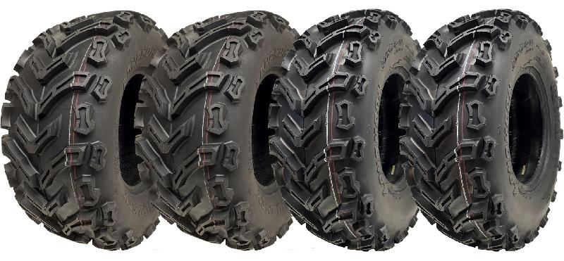 24x10.00-11  24x8.00-11 ATV Quad Tyres 6ply P3128 E-Mark Road Legal (Set of 4)_0