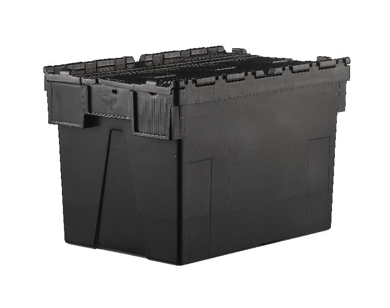 Bac navette 52 litres 600x400 couvercle noir h.310 mm_0