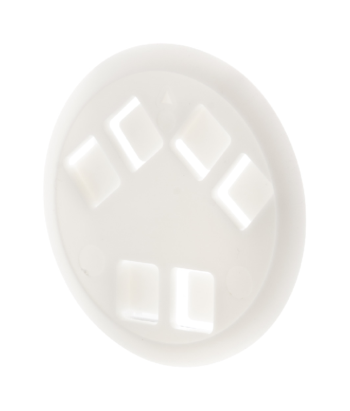 Badge coulissant - idéal pour doming - blanc - 6.3 gr_0