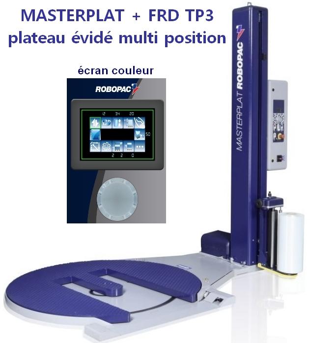 Banderoleuse transpalette Masterplat FRD TP3 - table ouverte pour palettes légères ou instables_0
