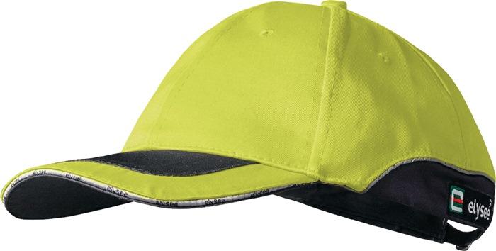 Casquette Daniel 55-62 cm jaune - 80% polyester / 20% coton - Visière bicolore et réglage coulissant - ELYSEE_0