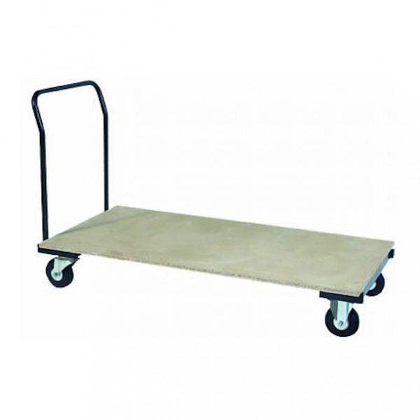Chariot pour table rectangulaire - Epoxy noir - Capacité 10 tables - Roues caoutchouc 150 mm - Marque Rolléco_0